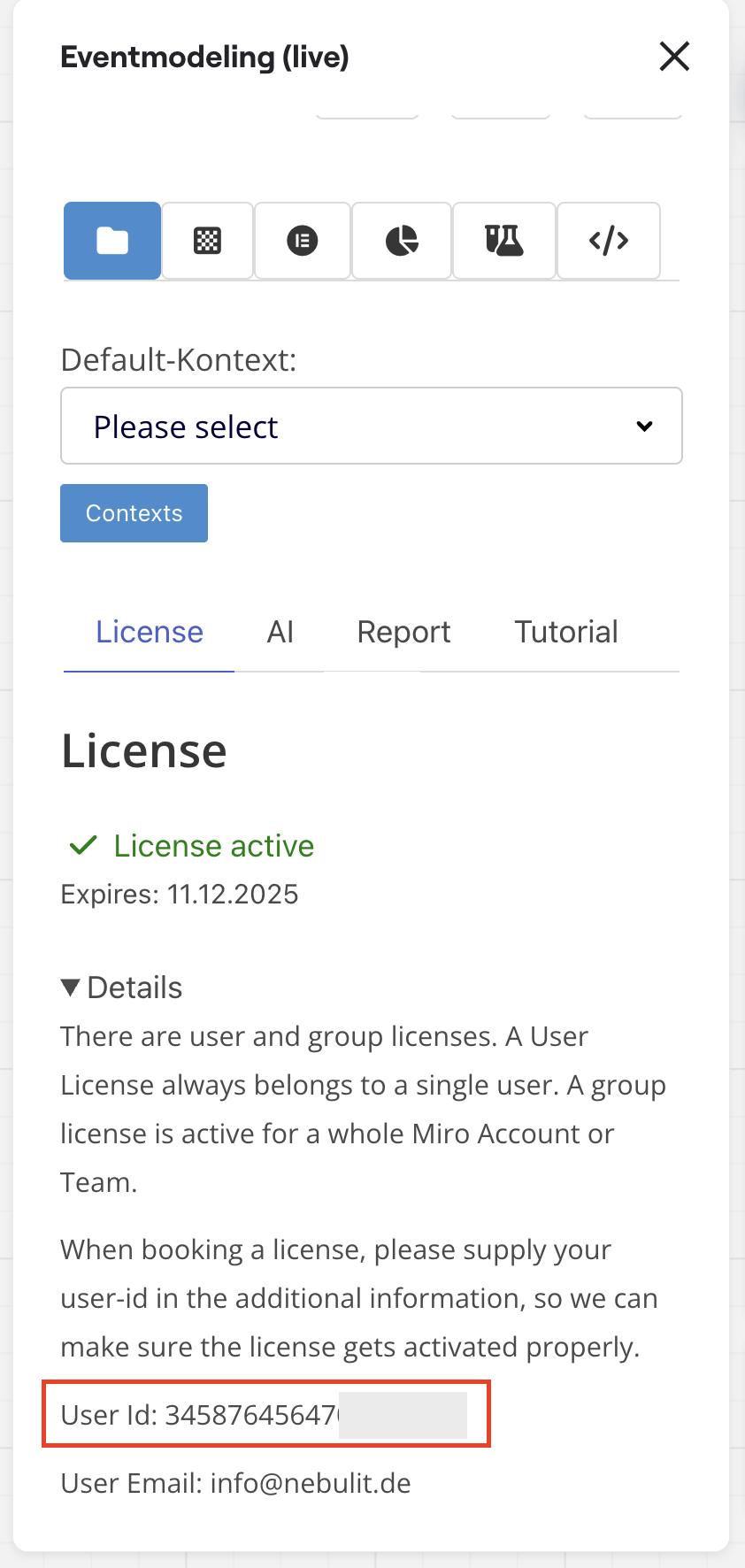 User ID